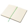 Блокнот «Color» линованный А5 в твердой обложке с резинкой, серый/зеленое яблоко