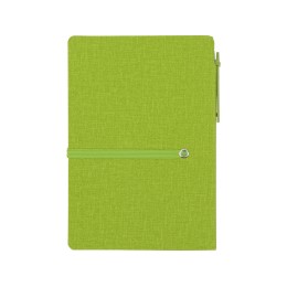 Блокнот А6 «Write and stick» с ручкой и набором стикеров, зеленое яблоко