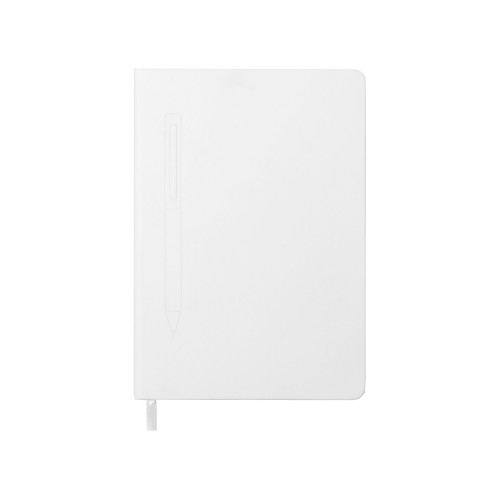 Блокнот А5 "Magnet" 14,3*21 с магнитным держателем для ручки, белый