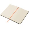 Блокнот «Color» линованный А5 в твердой обложке с резинкой, серый/оранжевый