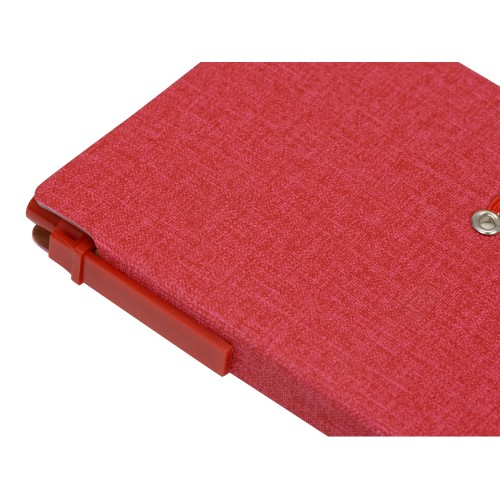 Блокнот А6 «Write and stick» с ручкой и набором стикеров, красный