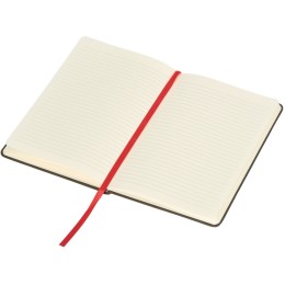 Блокнот «Color» линованный А5 в твердой обложке с резинкой, серый/красный
