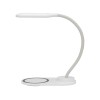 Настольный светильник с беспроводной зарядкой "Flamp", белый