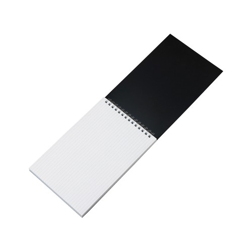 Блокнот на пружине в пластиковой обложке А5, черный