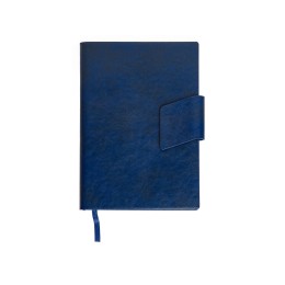 Бизнес блокнот А5 "Monoi" с клапаном, твердая обложка, 128 листов, темно-синий