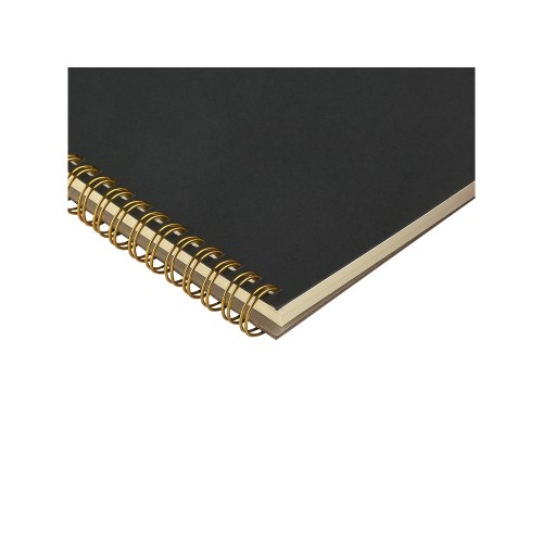 Бизнес тетрадь на гребне А5 "Pragmatic", 60 листов в клетку, черный