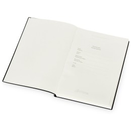 Бизнес блокнот "Supreme" с вставкой из софт-тача, гибкая обложка, 128 листов, серый