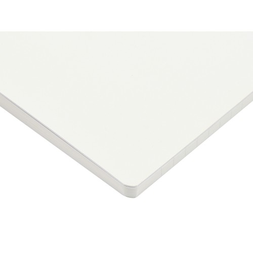 Тетрадь с каменной бумагой А5 "Carrara" 40 л., линейка, белый