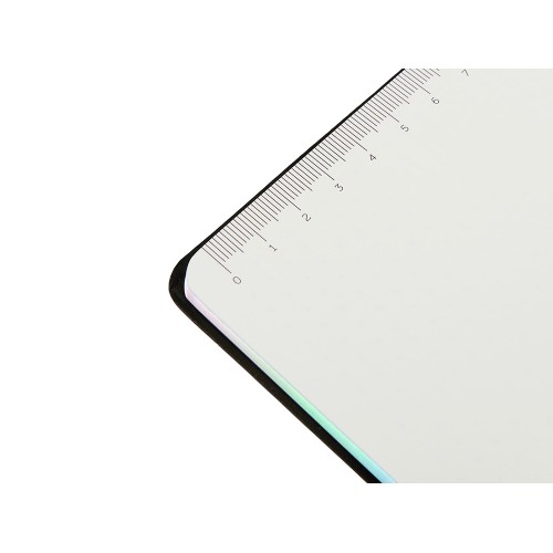 Блокнот А5 в гибкой обложке "Fellini" с голографическим срезом, черный