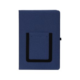 Блокнот "Pocket" 140*205 мм с карманом для телефона, синий