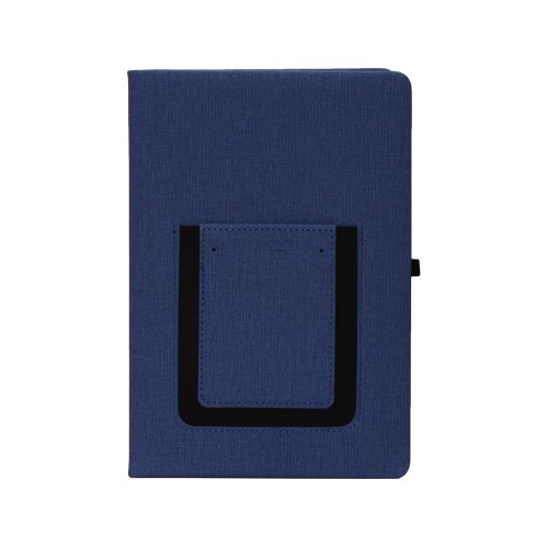 Блокнот "Pocket" 140*205 мм с карманом для телефона, синий