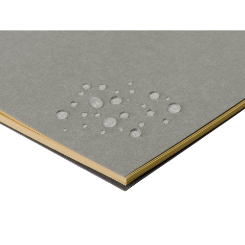 Блокнот "Monet", гибкая обложка A5 из моющегося крафта, 32 листа, серый