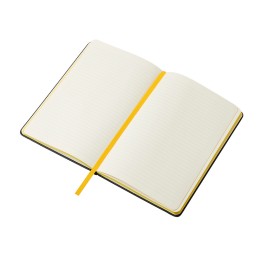 Бизнес блокнот "Bossy Junior" с цветным срезом, твердая обложка, 96 листов, черный и желтый