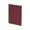Бизнес тетрадь на гребне А5 "Pragmatic", 60 листов в клетку, бордовый