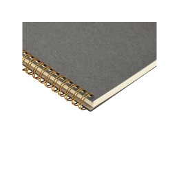 Бизнес тетрадь на гребне А5 "Pragmatic", 60 листов в клетку, серый