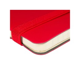 Блокнот А5  "City Flex" на резинке, красный