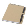 Блокнот Luciano Eco на пружине, с карандашом, маленький, натуральный