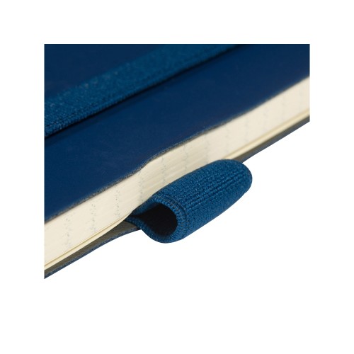 Блокнот А5  "City Flex" на резинке, синий