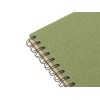 Блокнот на спирали в картонной обложке с переработанной бумагой "Mania", зеленый