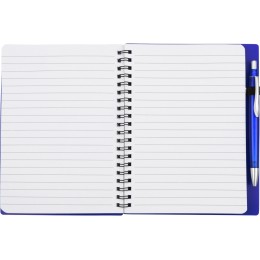 Блокнот "Контакт" с ручкой, синий (Р)