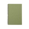 Блокнот на спирали в картонной обложке с переработанной бумагой "Mania", зеленый