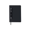 Бизнес-блокнот "С3" софт-тач с магнитом, твердая обложка, 96 листов, черный
