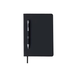 Бизнес-блокнот "С3" софт-тач с магнитом, твердая обложка, 96 листов, черный