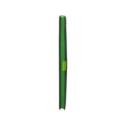 Блокнот "ColorNote Black", твердая обложка A5, 80 листов, черный с зеленым яблоком