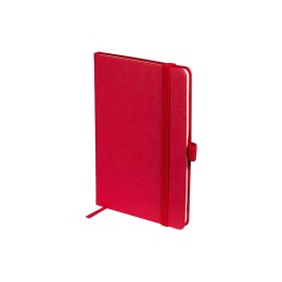 Блокнот А5  "City" на резинке, красный