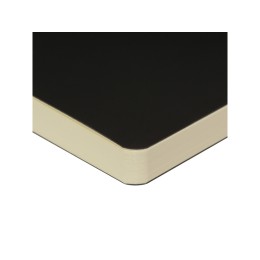 Скетчбук "Sketch & Art" в мягком переплете 145х145 мм, 100 л. бежевой бумаги 100 гр., черный