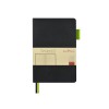 Блокнот А5 "Boston", черный с салатовым срезом