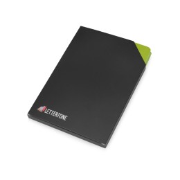 Блокнот «Notepeno» А5 с тонированными линованными страницами, зеленое яблоко