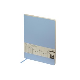 Скетчбук "Sketch & Art" в мягком переплете 179х250 мм, 80 л. бежевой бумаги 100 гр., голубой