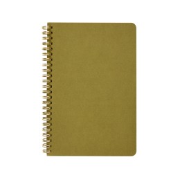 Бизнес тетрадь на гребне А5 "Pragmatic", 60 листов в клетку, зеленый хаки