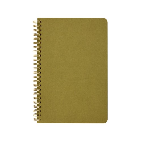 Бизнес тетрадь на гребне А5 "Pragmatic", 60 листов в клетку, зеленый хаки