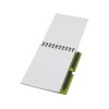 Блокнот Luciano Eco на пружине, с карандашом, маленький, зеленый