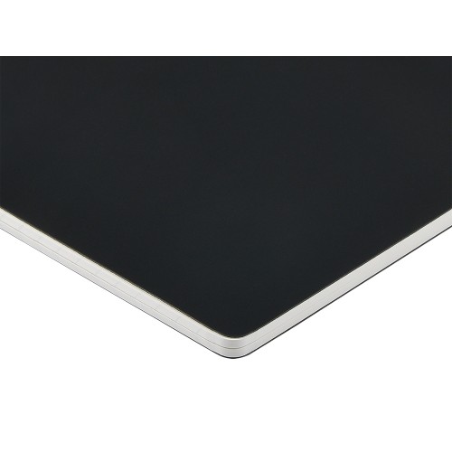 Тетрадь с каменной бумагой А5 "Carrara" 40 л., линейка, черный