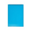 Блокнот на пружине в пластиковой обложке А5, синий