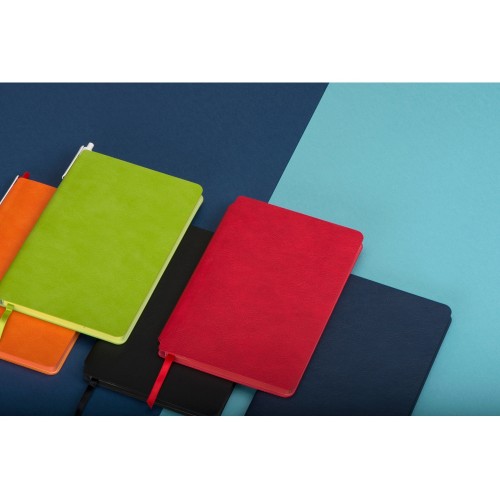 Блокнот «Notepeno» А5 с тонированными линованными страницами, темно-синий