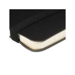 Блокнот А5  "City Flex" на резинке, черный