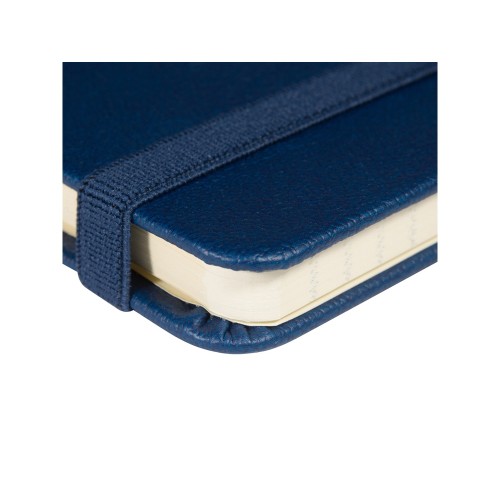 Блокнот А5  "City" на резинке, темно-синий