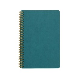 Бизнес тетрадь на гребне А5 "Pragmatic", 60 листов в клетку, карибский синий