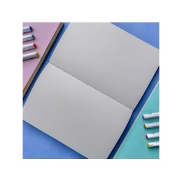 Скетчбук "Sketch & Art" в мягком переплете 140х210 мм, 100 л. бежевой бумаги 100 гр., серый