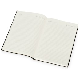 Бизнес блокнот "Supreme" с вставкой из софт-тача, гибкая обложка, 128 листов, серый