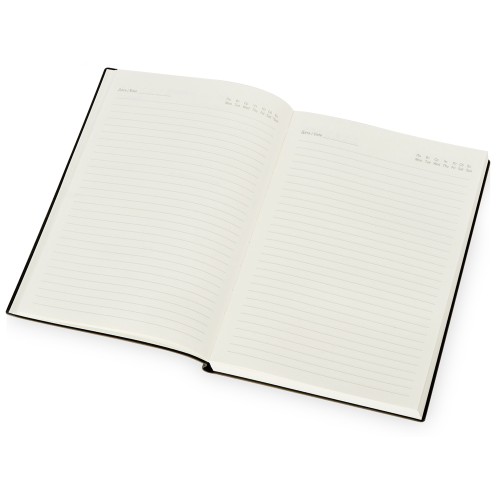 Бизнес блокнот "Supreme" с вставкой из софт-тача, гибкая обложка, 128 листов, серый