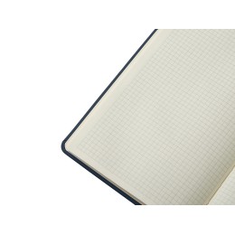 Блокнот в твердой обложке A5 «Виспи» в клетку, темно-синий