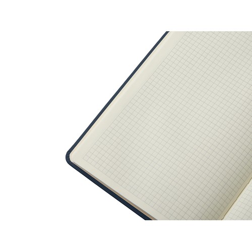 Блокнот в твердой обложке A5 «Виспи» в клетку, темно-синий
