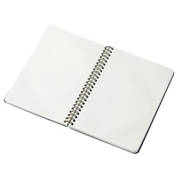 Блокнот А5 "Dante" из искусственной кожи на спирали, темно-синий