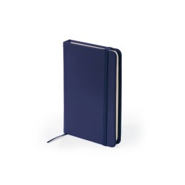 Блокнот А6 CORAL в твердой обложке из кожзама, темно-синий