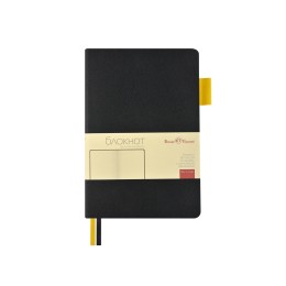 Блокнот А5 "Boston", черный с желтым срезом